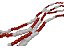 Guia De Miçanga Branco E Vermelho Exu Pombagira 60cm - Imagem 2