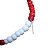 Guia De Miçanga Branco E Vermelho Exu Pombagira 60cm - Imagem 3