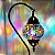 Abajur Turco Mosaico Metal E Vidro Colorido Bivolt 40cm - Imagem 4