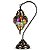 Abajur Turco Mosaico Metal E Vidro Colorido Bivolt 40cm - Imagem 2