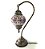 Abajur Turco Mosaico Metal E Vidro Vermelho Bivolt 40cm - Imagem 1