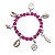 Pulseira Obá Orixás Umbanda Candomblé Rosa Choque Ajustável - Imagem 2