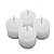 Kit 4 Velas Brancas Aromáticas Perfumada Decorativa 40g - Imagem 1