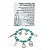 Pulseira Iemanjá Rainha do Mar Degrade Azul Orixá Ajustável - Imagem 3