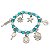 Pulseira Iemanjá Rainha do Mar Degrade Azul Orixá Ajustável - Imagem 1