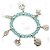 Pulseira Iemanjá Rainha do Mar Azul Transparente Ajustável - Imagem 2