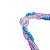 Guia Miçanguinha Ibeji Erê Azul Rosa 3 Fios Trançado 50 cm - Imagem 2