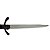 Adaga de Rubi Antiga de Metal Detalhada Brilhante 37 cm - Imagem 3