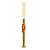 Piteira Gold Brilhante Pedras Vermelhas Cintilante Umbanda - Imagem 1