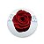 Enfeite Detalhado Rosa Vermelha com Espelho decorativo 4cm - Imagem 3