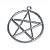 Pingente Prata Pentagrama Wicca Proteção Espiritual 4 cm - Imagem 3