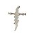 Pingente Adaga Antiga Decorativa Metal Brilhoso Raio 8 cm - Imagem 4