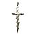 Pingente Adaga Antiga Decorativa Metal Brilhoso Raio 8 cm - Imagem 1