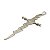 Pingente Adaga Antiga Decorativa Metal Brilhoso Raio 8 cm - Imagem 2