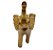 Elefante da Alegria e Prosperidade Dourado Cobre 10 cm - Imagem 2