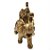 Elefante da Sabedoria Amor Com Lindo Filhote Dourado 13 cm - Imagem 2