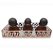 Trio de Buda da Felicidade Prosperidade Marrom Bandeja 20x10 - Imagem 3
