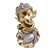 Trio Ganesha da Prosperidade Ganesha Músico Gold 14 cm - Imagem 4