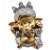Ganesha da Sabedoria Enfeite Ganesha Não Ouço Gold 8 cm - Imagem 1
