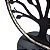 Luminária Árvore da Vida estátua Decorativa Preta 20 cm - Imagem 2