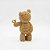 Enfeite de Resina Urso Romântico Dourado Rosa Brilhante 14 cm - Imagem 4