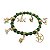 Pulseira Bruxa Cristal Verde Dourado Conexão com a Natureza - Imagem 1
