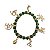 Pulseira Bruxa Cristal Verde Dourado Conexão com a Natureza - Imagem 2