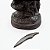 Estátua Imagem Oxaguiã Guerreiro Cor Cobre Resina 15 cm - Imagem 3