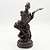 Estátua Imagem Oxaguiã Guerreiro Cor Cobre Resina 15 cm - Imagem 1