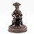 Imagem Preto Velho Estátua Resina Cor Cobre Sabedoria 13 cm - Imagem 3
