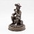 Imagem Preto Velho Estátua Resina Cor Cobre Sabedoria 13 cm - Imagem 2