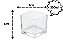 Pote de Vidro Quadrado Transparente 300ml - Imagem 1