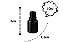 Frasco Pet Âmbar 10ml c/ Tampa Lacre Black - Imagem 1