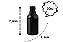 Frasco Pet Âmbar 30ml c/ Tampa Lacre Black - Imagem 1
