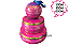 Kit 3 Pçs Lata Agata Rosa - Imagem 1