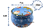 Lata Christmas Blue 130ml - Imagem 1