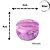 Lata Marmorizada Violeta 90ml - Imagem 1