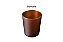 Pote de Vidro Ambar Fosco 220ml c/ Tampa Hermética de Bamboo - Imagem 2