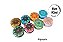 8 Latas Mosaico cores variadas 90ml - Imagem 1