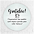 Adesivo Gratidão Preto 4,5cm - REF 1026 - Imagem 1