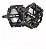 Pedal GTS Plataforma Alumínio Rosca Grossa 9/16 Preto Bike Par - Imagem 2