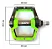 Pedal Kapa Bike Bicicleta Mtb K-130 Com Travas E Rolamentos Verde - Imagem 2