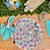 Kit Sousplat Completo Mesa Posta de Páscoa Coelho Colorido com Guardanapos e Pg - Imagem 2