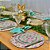 Kit Sousplat Completo Mesa Posta de Páscoa Coelho Colorido com Guardanapos e Pg - Imagem 3