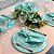 Kit Sousplat Completo Mesa Posta Azul Jacquard com Guardanapos e Pg - Imagem 3