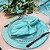 Kit Sousplat Completo Mesa Posta Azul Jacquard com Guardanapos e Pg - Imagem 10