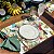 Kit Jogo Americano Completo Mesa Posta Tropical Pássaros e Aves - Imagem 8