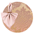 Kit Sousplat Completo Mesa Posta Rosê Rosa Jacquard com Guardanapos e Pg - Imagem 1