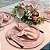 Kit Sousplat Completo Mesa Posta Rosê Rosa Jacquard com Guardanapos e Pg - Imagem 3