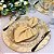 Kit Sousplat Completo Mesa Posta Dourado Jacquard com Guardanapos e Pg - Imagem 4